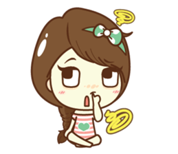 Aileen sweet girl. sticker #11736207