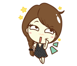 Aileen sweet girl. sticker #11736211