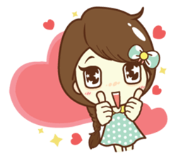 Aileen sweet girl. sticker #11736213