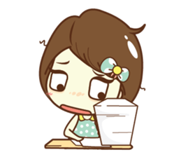 Aileen sweet girl. sticker #11736214