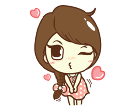 Aileen sweet girl. sticker #11736216