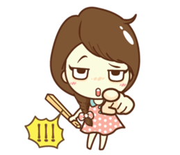 Aileen sweet girl. sticker #11736218