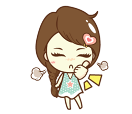 Aileen sweet girl. sticker #11736220