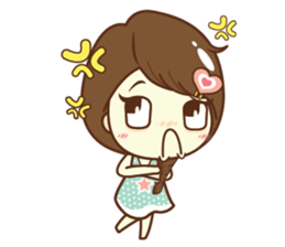 Aileen sweet girl. sticker #11736221