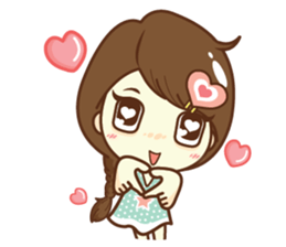 Aileen sweet girl. sticker #11736223