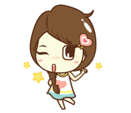 Aileen sweet girl. sticker #11736226