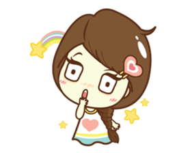 Aileen sweet girl. sticker #11736227