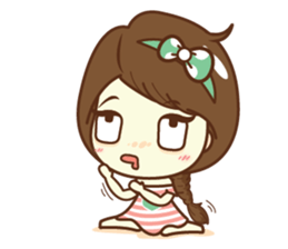 Aileen sweet girl. sticker #11736231