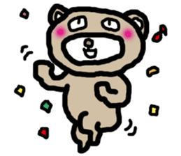 expressing emotion sticker-bear- sticker #11736758