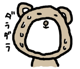 expressing emotion sticker-bear- sticker #11736765