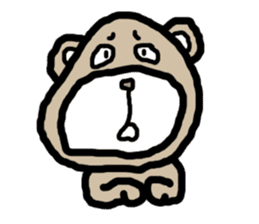 expressing emotion sticker-bear- sticker #11736769