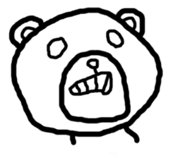 expressing emotion sticker-bear- sticker #11736770