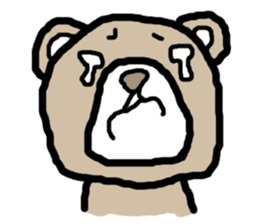 expressing emotion sticker-bear- sticker #11736774