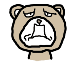 expressing emotion sticker-bear- sticker #11736775