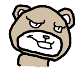 expressing emotion sticker-bear- sticker #11736776