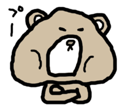 expressing emotion sticker-bear- sticker #11736778