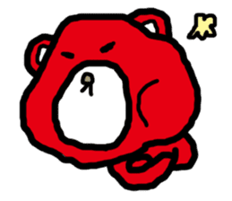 expressing emotion sticker-bear- sticker #11736779