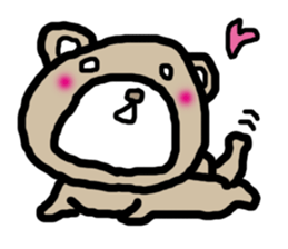 expressing emotion sticker-bear- sticker #11736783