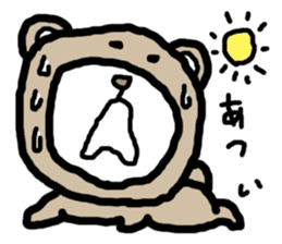 expressing emotion sticker-bear- sticker #11736787