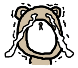expressing emotion sticker-bear- sticker #11736789