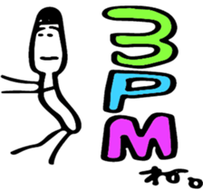 Stick and initials talk. sticker #11737040