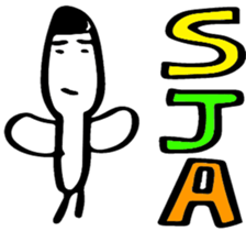 Stick and initials talk. sticker #11737060