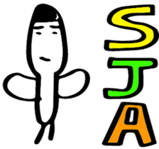 Stick and initials talk. sticker #11737060