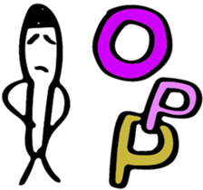 Stick and initials talk. sticker #11737068