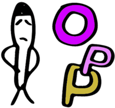 Stick and initials talk. sticker #11737068