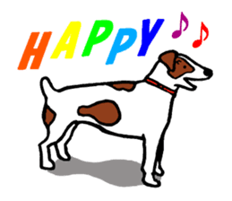 Funny dog & friends (JRT & Other Dogs) sticker #11737981