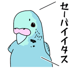 A parakeet learned strange words sticker #11738395
