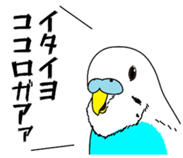 A parakeet learned strange words sticker #11738412