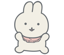 Rabbit plume sticker #11739396