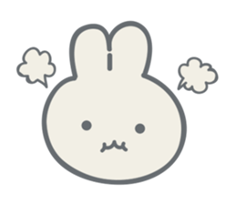 Rabbit plume sticker #11739399