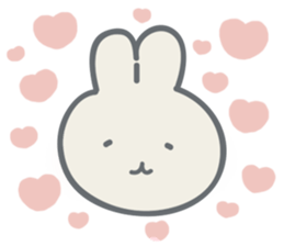 Rabbit plume sticker #11739400