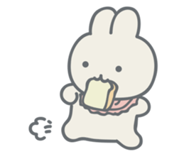 Rabbit plume sticker #11739401