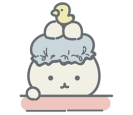 Rabbit plume sticker #11739402