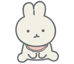 Rabbit plume sticker #11739403