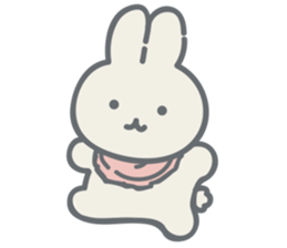 Rabbit plume sticker #11739410