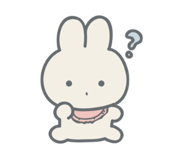 Rabbit plume sticker #11739414