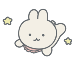 Rabbit plume sticker #11739416