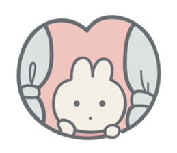 Rabbit plume sticker #11739417