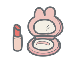 Rabbit plume sticker #11739420