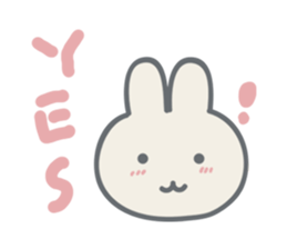 Rabbit plume sticker #11739421