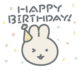 Rabbit plume sticker #11739426