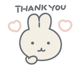 Rabbit plume sticker #11739429