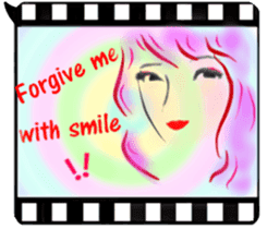 Forgive me with smile (English version) sticker #11740715