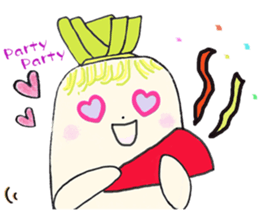 Loveli Dikon radish sticker #11741085