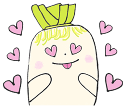 Loveli Dikon radish sticker #11741104