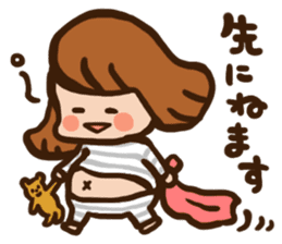 Pregnant women sticker sticker #11741478